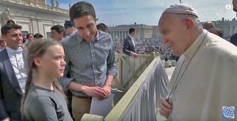 ambiente economia simboli Greta Thunberg Papa Francesco