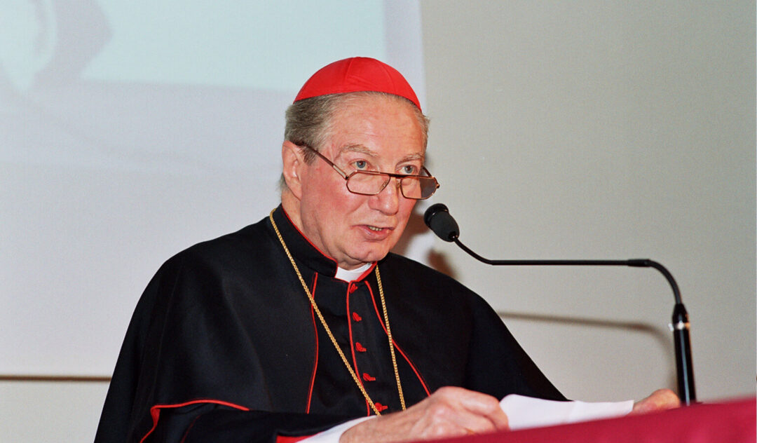 Il Cardinal Martini all'inaugurazione della Casa della Carità