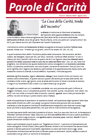 Parole di Carità agosto 2021