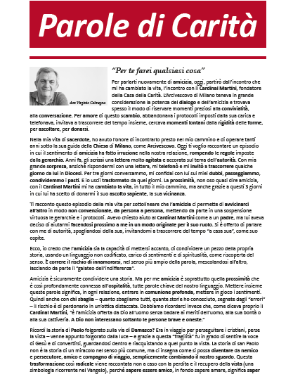 Parole di Carità giugno 2022