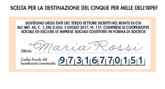 5x1000 scelta sul 730