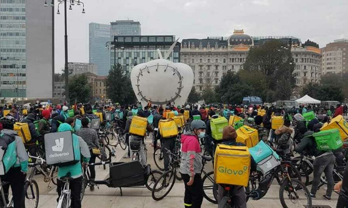 Rider_sciopero_Milano Today